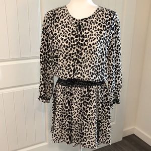 Juicy Couture Black Label Silk Leopard Print Dress